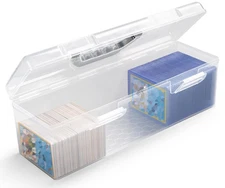 Plastic Trading Card Storage Box Toploader Sports Card Case with Handle