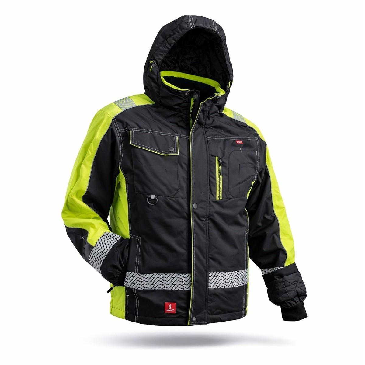 Giacca invernale URG-8365 giacca da lavoro giacca di sicurezza foderata giubbino con cappuccio
