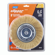 Wire Brush, Clipper 8" Wire Wheel for Angle Grinder, Coated Brass Brush
