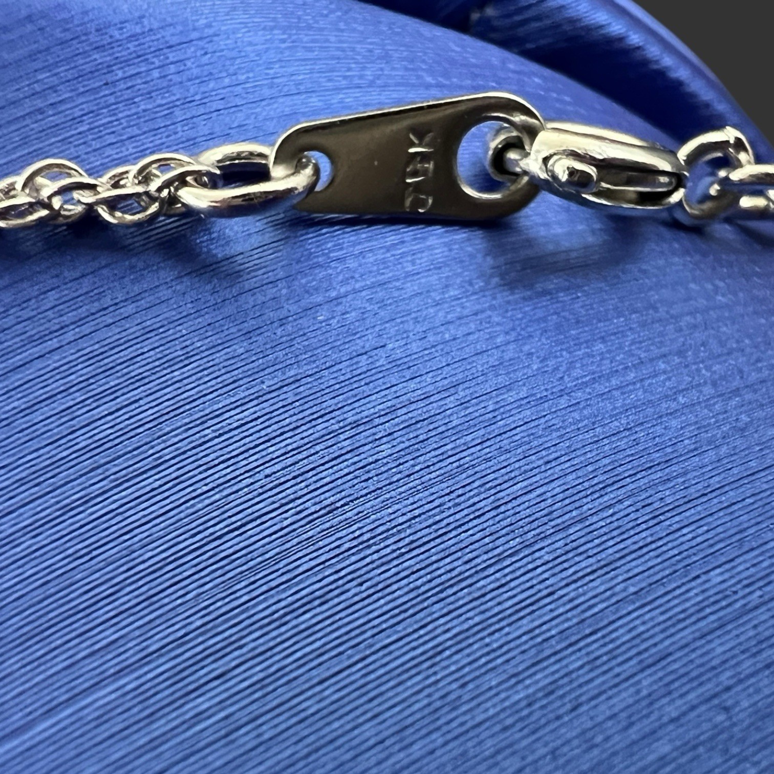 Vintage JBK Camrose & Kross Clear Crystal Pendant Chain Necklace VG+