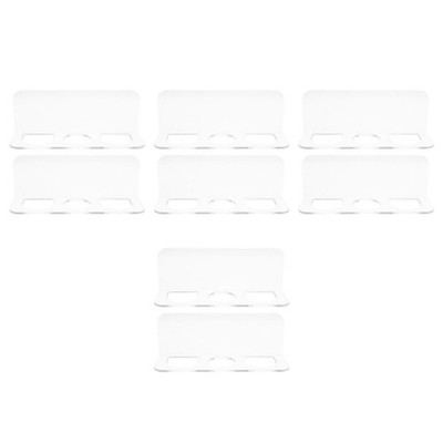  8-teiliger Acryl-Haarbürstenhalter fürs Badezimmer, selbstklebender Organizer