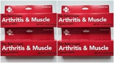 SET OF 4 Arthritis and Muscle Pain Relief Cream Capsaicin Fragrance Free