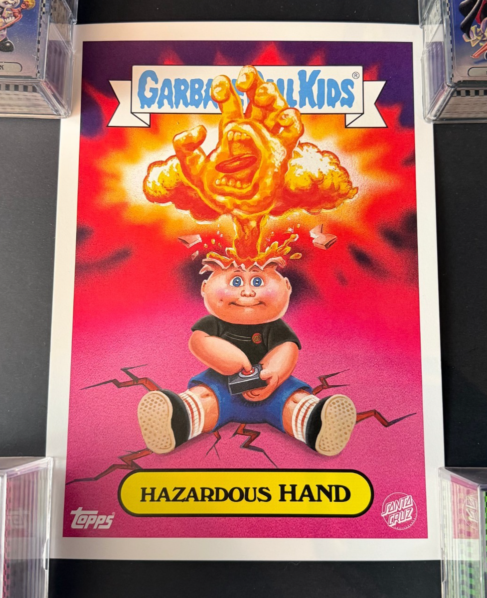 Garbage Pail Kids Hazardous Hand Adam Bomb Santa Cruz Promo Poster