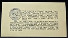 1979 S D P Susan B Anthony $1 One Dollar Souvenir Set — photo 4