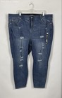 Torrid Women's Bombshell Skinny Tides Blue Distressed Stretch Jeans NWT Sz 28R — photo 1