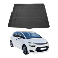 Kofferraumwanne Laderaumwanne FüR Citroen C4 Picasso 2013-2021 Gummi Tpe Schwarz