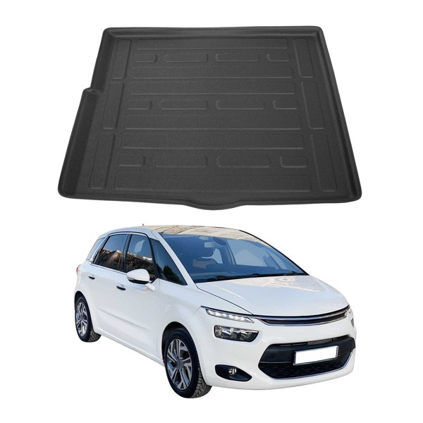 Kofferraumwanne Laderaumwanne FüR Citroen C4 Picasso 2013-2021 Gummi Tpe Schwarz-image
