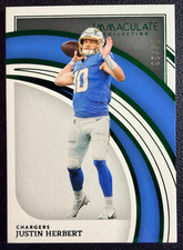 JUSTIN HERBERT 2022 Panini Immaculate Collection Emerald Parallel 04/23