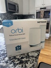 New NETGEAR Orbi AX4200 Tri Band Home Router with Satellite