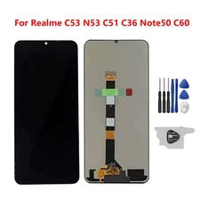 For Realme C53 N53 C51 C36 Note50 C60 LCD Display Touch Screen Digitizer w/ Tool