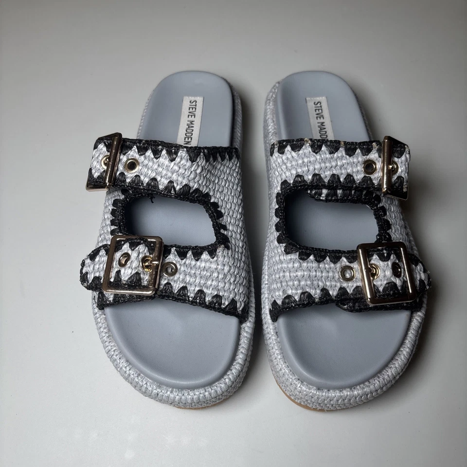 Steve Madden Karrigan Alpargata Plataforma 8.5 Gris/Azul Foto 2 de 4