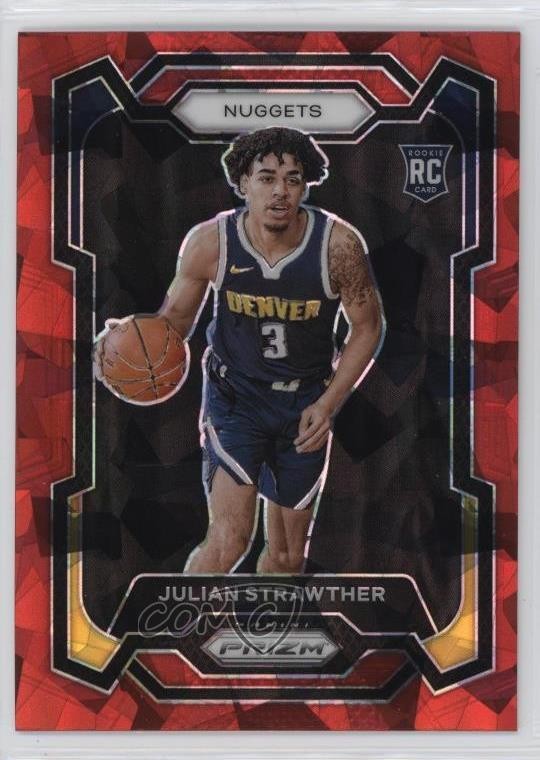 2023-24 Panini Prizm Red Ice Prizm Julian Strawther #133 05is