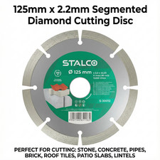 Segmented diamond disc 125 mm cutting blade masonry grinder solid saw STALCO