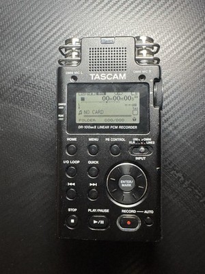 Tascam DR-100 MKII Portable Linear PCM Recorder DR100MKII Black