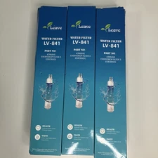 3 pack Leave LV-841 Refrigerator Water Filter Compatible with EDR3RXD1, 4396841