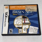 Brain Age 2 Nintendo DS 2007 Complete In Box - Game Tested - Working