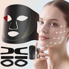 Red Light Therapy Mask 7-Color LED Face Mask Light Therapy 850nm NIR with Remote