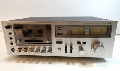 AIWA AD-6400 CASSETTE TAPE DECK DOLBY B VU METER SERVICED NEUE RIEMEN FANTASTISCH