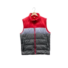 Nike Athletic Dept. Men's Red Tricolor Down 550 Puffer Vest Size L VTG Y2K