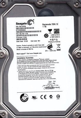 FOR DATA RECOVERY ST31000528AS pn: 9SL154-515 QR: 1005... WU BAD SECTOR  2105