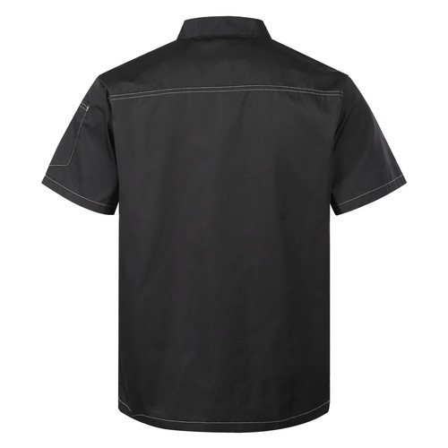 Unisex Men Women Breathable Chef Jacket Cooking Coats Canteen Work Uniform - Picture 19 of 88