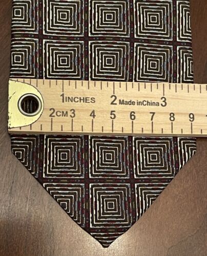 Cravatta da collo uomo vintage Jhane Barnes 100% seta made in Japan - Foto 4 di 9