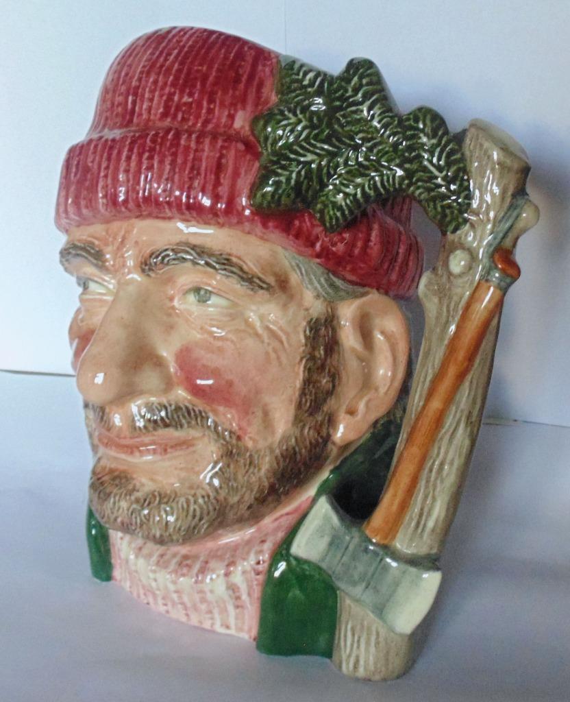 ROYAL DOULTON LARGE CHARACTER JUG LUMBERJACK D6610 eBay