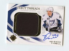 10/11 UPPER DECK ULTIMATE DEBUT THREADS JERSEY AUTO DANA TYRELL 46/50 *64149