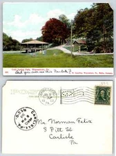 Waynesboro Pennsylvania COLD SPRING PARK SHELTER Postcard Q39