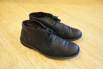 Mens John Varvatos Star Chukka Desert Boot Black Leather 9 M  display picture 1