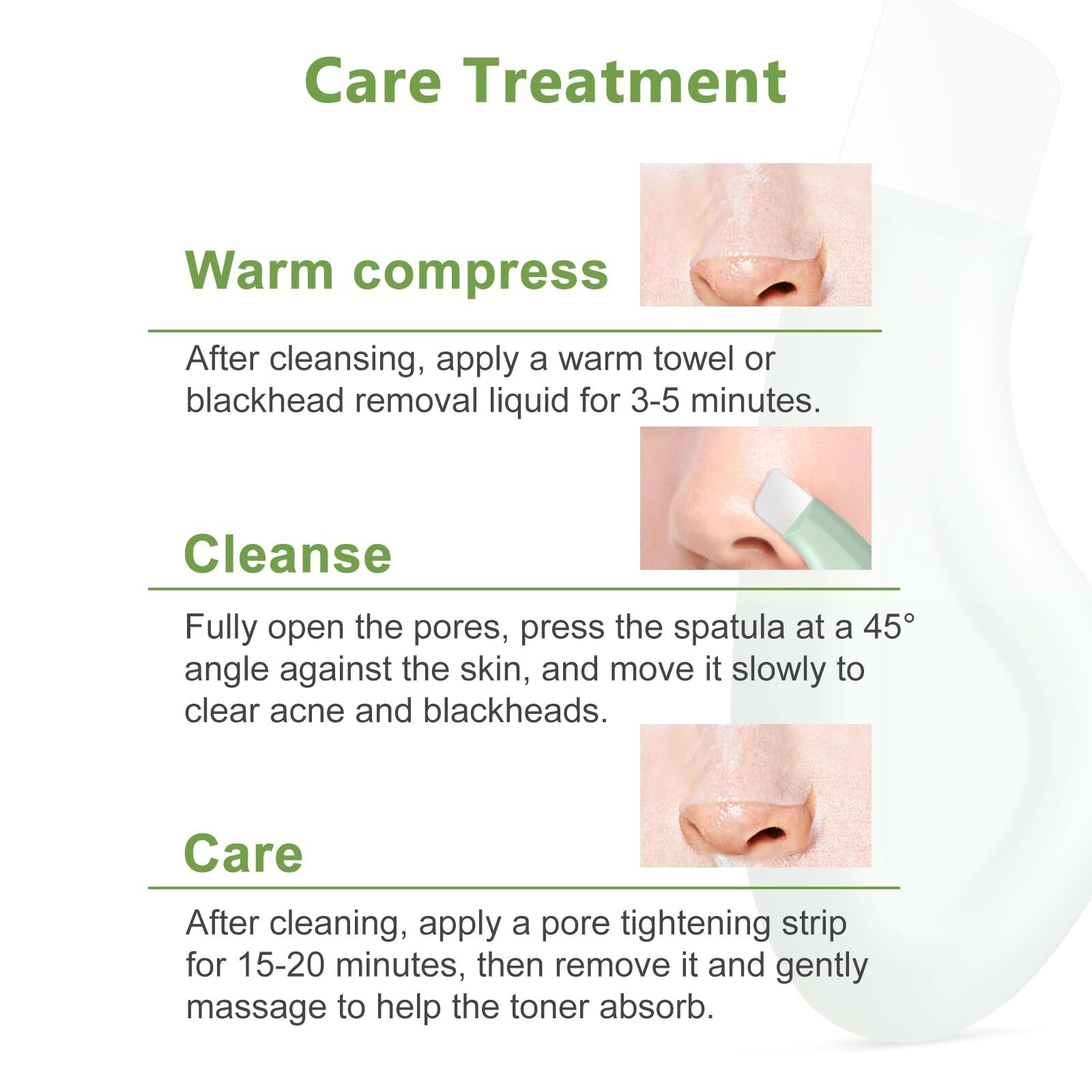 Wanocean Blackhead Remover Tool for Face NoseFace Spatula for Facial Cleansin...