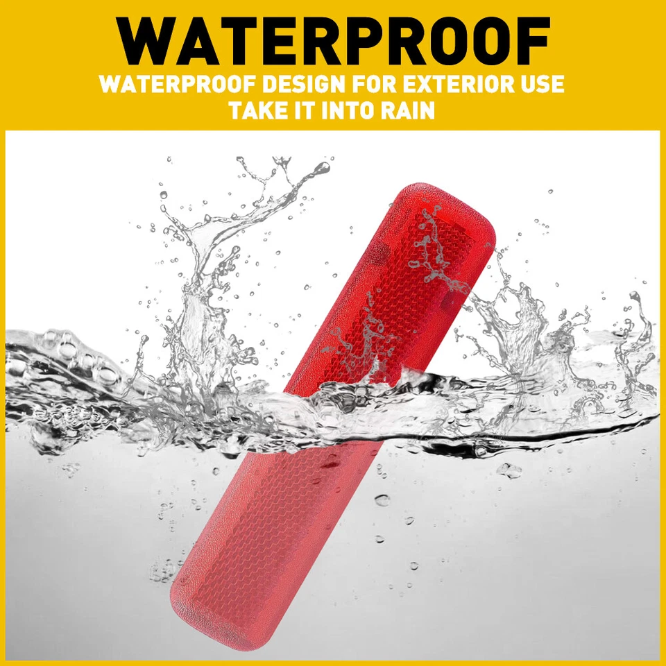 2 PIEZAS Panel Rojo Luz Lente Reflector Puerta Trasera Se Adapta a Chevrolet GMC 15183156 EE. UU. Foto 3 de 4