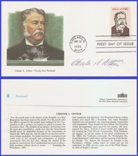 USA5 #2218c U/A FLEETWOOD FDC   21st Chester A. Arthur