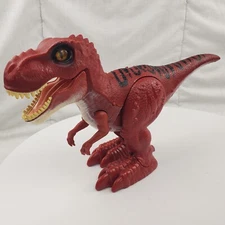 ZURU Robo Alive T-Rex Walking Robotic Dinosaur with Sounds Red 7"