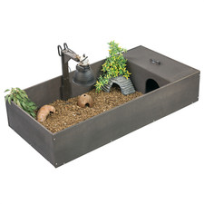 KCT WOODEN TORTOISE TABLE REPTILE VIVARIUM OPEN TOP HOUSE HIDE HABITAT CAGE RUN