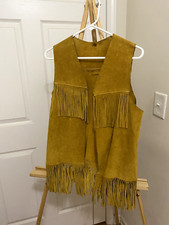 Vintage Suede Fringe Vest, Excellent condition - MEDIUM