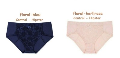     DORINA LINDSAY-Slip Mikrofaser Control-Hipster florale Spitze (2 Farben)
