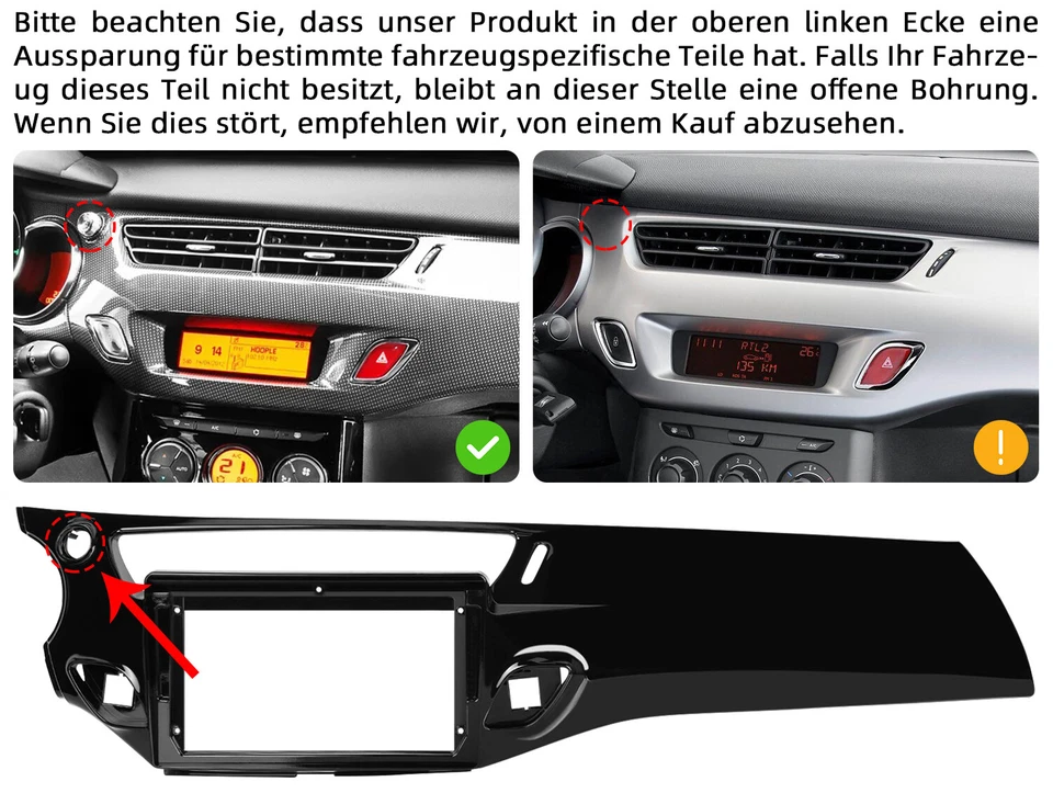 8Core 4+64GB CarPlay Android Radio Für Citroen C3 II, DS3 2009-2016 Navi +Kamera - Bild 3 von 4
