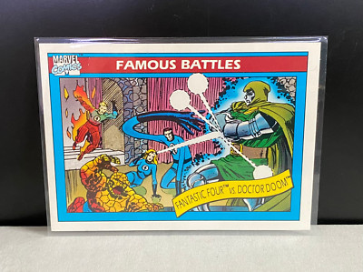 1990 Impel Marvel Universe Series 1 Key Fantastic Four vs Doctor Doom vs #90