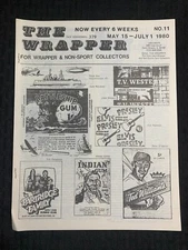 1980 THE WRAPPER Non-Sports Collectibles Fanzine #11 VG+ 4.5 Elvis Presley