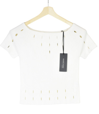 GUESS BY MARCIANO Bluse Damen Groß Kurzärmelig Zerrissen Rundhals