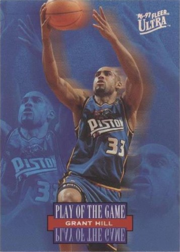 GRANT HILL: 1996-97 FLEER ULTRA PLAY OF THE GAME INSERT CARD No. G