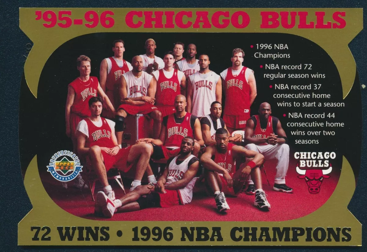 95-96 Chicago Bulls- 72 wins/1996 NBA Champions