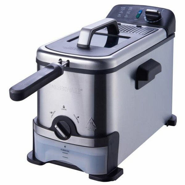 Deep Fryer Stainless Steel Large 3 Liter Capacity With Oil Filtration