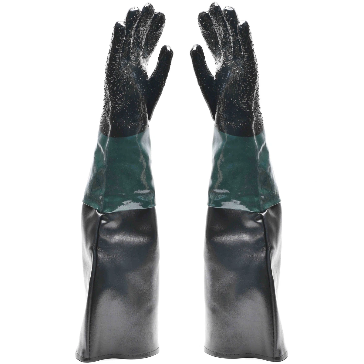 DOLITY Guanti Da Sabbiatura Protettivi In PVC Con Fodera In Cotone - Confortevoli E Assorbenti