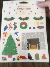 Mrs Grossmans Xmas Sticker Set Vintage New In Package 2 Sheets!