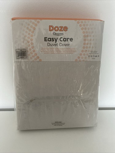 Doze Dreams Easy Care CREAM KING Duvet Cover 230cm X 220cm NEW - Picture 3 of 11