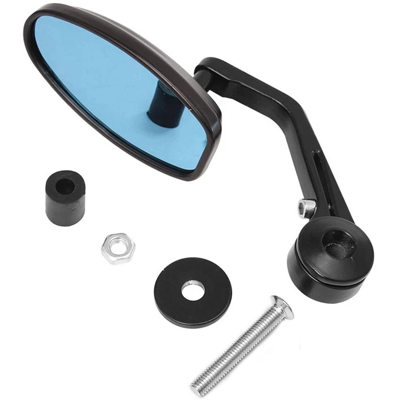Motorcycle Universal 7/8'' Handle Bar End Rearview Side Mirrors For sports bikes Foto 3 de 4