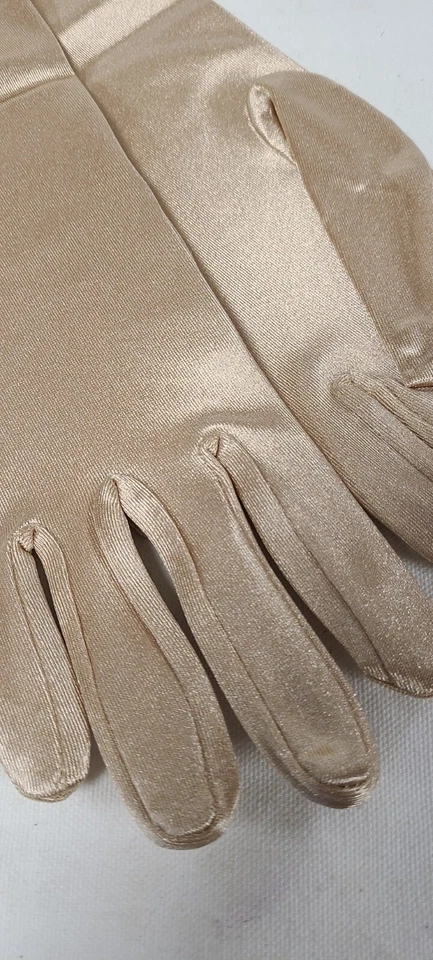 Gloves Women's gloves Champagne 18" opera gloves by Dreamgirl - Image 2 of 4