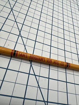 Samuel Bingham's Son MFG Chicago Illinois Wood Pencil Gold Bond Salesman Vintage
